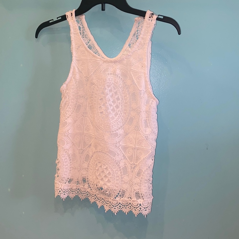 Lace tank top